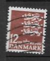 Danemark N 729 armoiries 12k brun-rouge 1981