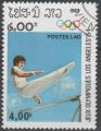 LAOS  N 452 o Y&T 1983 Jeux Olympiques d't  Los Angeles (gymnastique)