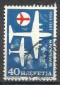 Suisse 1956; Y&T n 575; 40c 25e anniversaire de Swisair
