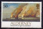 Alderney (Aurigny) 1992 - 300ans de la bataille de La Hogue, 50p- YT 58/SG 55 **