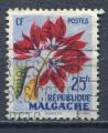 Timbre MADAGASCAR  1959  Obl  N 337  Y&T  Fleurs