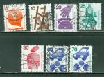 Allemagne Fdrale 1972 Y&T 555/57 + 564/65 + 574 & 576A oblitr courants