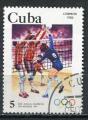 Timbre  CUBA  1983  Obl  N  2417   Y&T  Volley Ball