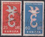 1958 ITALIE obl 765 766