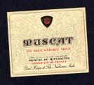 Ancienne tiquette de vin : Muscat de Rivesaltes