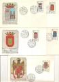 Espagne - FDC N Yvert 1358/63, 1390/92 - Edifil 1696-04 (oblitr)