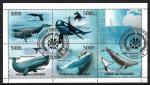 Animaux Baleines Comores 2011 (208) srie complte Yv 2245  2249 oblitr