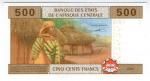 **   TCHAD  (BEAC)     500  francs   2010   p-606b C    UNC   **