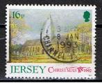 Jersey / Nol 1992 / YT n 585, oblitr