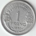 1 Franc Morlon 1957B de 1957