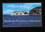 CPM neuve Etats Unis BURLINGTON Most Beautiful Ferry Crossing in North America 