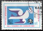 Afganistan 1984; Y&T n 1174; 40 Afg, XiXe congrs de l'UPU, colombe
