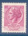 Italie N1001 Monnaie syracusaine - 40l lilas-rose oblitr