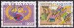 2 TP oblitrs n 1357 et 1363(Yvert) Burkina Faso 2009 - Cinma et millet