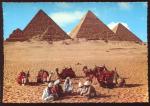 CPM neuve anime Egypte GIZA Les Pyramides