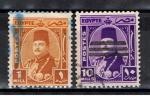 Egypte / 1944-46 / YT n 223 & 228 oblitrs