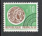 France Oblitr Yvert Pro N123 Monnaie gauloise 0,10F Vert 1964