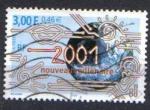   Timbre  FRANCE - 2000 - N 3357 - 2001 NOUVEAU MILLENAIRE - OBL 	