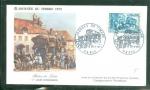 France 1973 FDC Journe du timbre 1973Relais de poste 24-03-1973 No 828