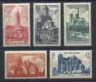 France N772/76* (MH) 1947 - Cathdrales et Basiliques