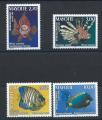 Mayotte N71/74** (MNH) 1999 - Faune "Poissons du lagon"