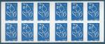 Carnet 12 timbres Lamouche TVP bleu autoadhésif N°4127-C1 neuf**
