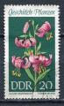 Timbre  ALLEMAGNE RDA  1969   Obl   N 1155  Y&T  Fleurs