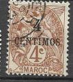 Maroc   - 1907 - YT   n° 23 oblitéré