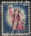 Etats Unis 1954 Oblitr Statue de la Libert Liberty Island In God We Trust SU