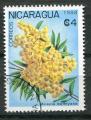 Timbre du NICARAGUA 1988  Obl  N 1513  Y&T  Fleurs Acacia