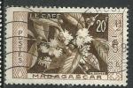 Madagascar 1957; Y&T n 334; 12F, flore, Vanille