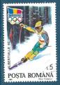 Roumanie N3985B Jeux olympiqes d'Albertvlle - Ski alpin oblitr