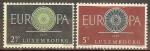 LUXEMBOURG N587/588** (europa 1960) - COTE 2.00 
