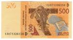 **   MALI    (BCEAO)     500  francs   2013   p-419b D    UNC   **