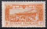 guyane franaise - poste aerienne n 14  neuf** - 1933