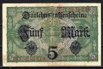 Allemagne 1917 billet 5 Mark (2) pick 56b VF ayant circul