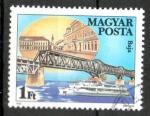 Hongrie Yvert N2960 oblitr 1985 Pont Baja Hongrie