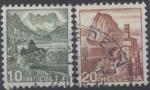 Suisse : n 462 et 463 oblitr anne 1948