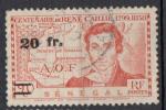 SENEGAL 1944; Y&T n° 196; 20 sur 90c, personnage célèbre, René Caillié