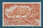 Afrique Equatoriale Franaise N210 Rhinocros 40c neuf**