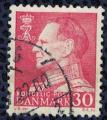 Danemark 1962 Oblitr King Frederik IX Roi Frdric IX profil gauche rouge SU