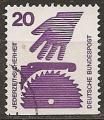 allemagne fdrale - n 574b  obliter - 1972/73 