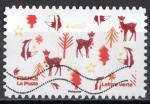 France 2021; YT n aa 2066; L.V., timbre de Nol, animaux divers, fond blanc