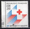 France 1988; Y&T n 2555a; 2,20F + 0,60 Croix Rouge, 125e anniversaire