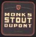 SB Sous Bock Beermat Bire Beer Monk's Stout Dupont