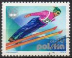 POLOGNE N 2256 o Y&T 1976 Innsbruck 76 Jeux Olympiques d'hiver (Saut  skis)