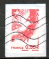 France Oblitr Yvert N4200 Adhsif N178 0,55 Rouge Paix Colombe Olivier 2008
