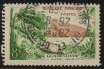 1125 -  Guadeloupe 8f vert - oblitr - anne 1957