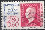 France 1994 Oblitr Used 50me anniversaire de la Marianne de Dulac Y&T 2863 SU