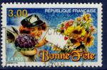 France 1998 - YT 3133 - cachet rond - timbre souhait bonne fte